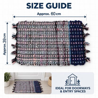 Floor mat size guide showing approximately 60 cm width and 39 cm height