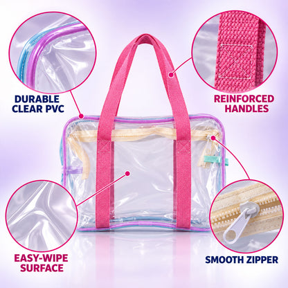 Transparent PVC tote bag details - view 05