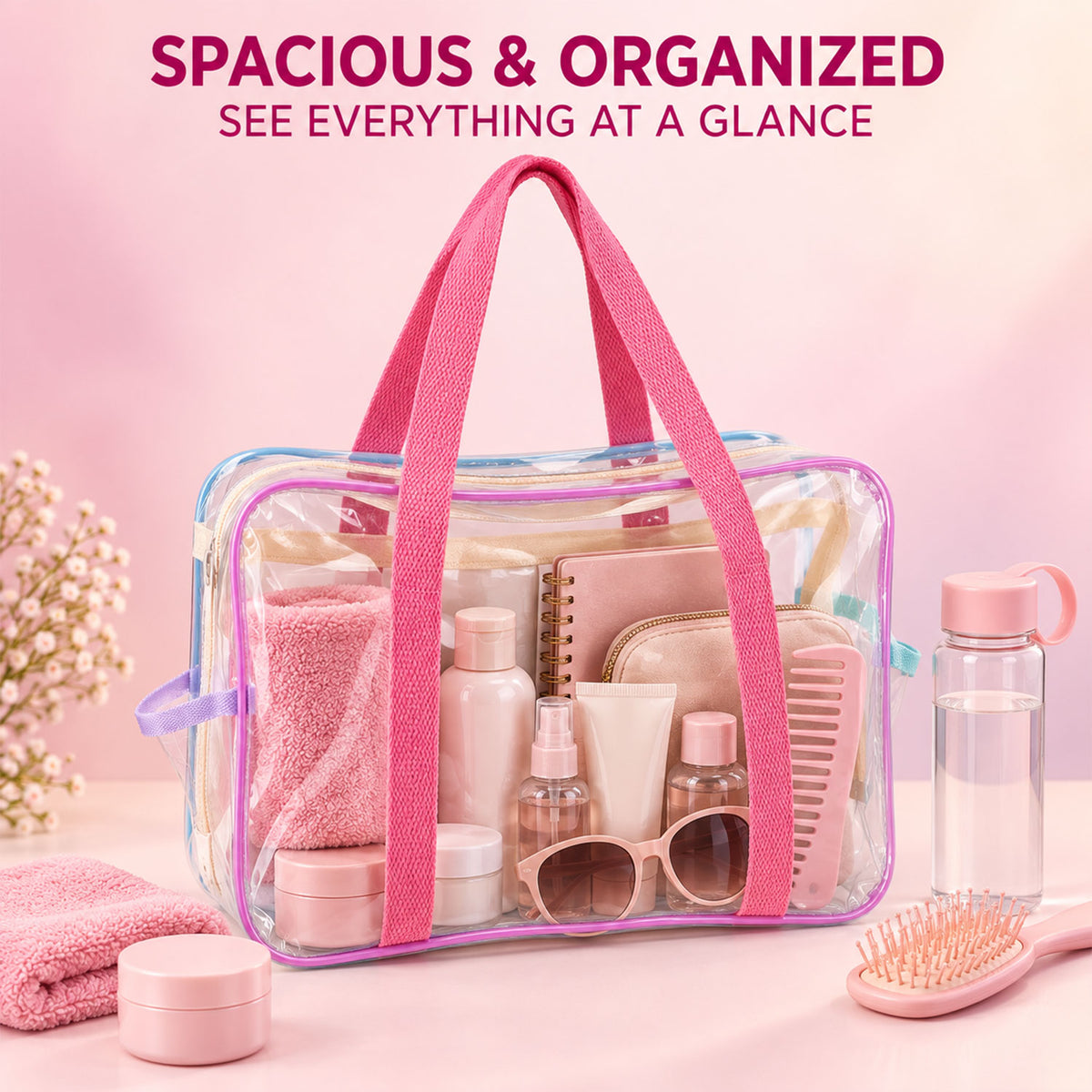 Transparent PVC tote bag details - view 06