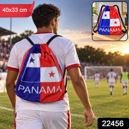 Printed drawstring bag product 22456