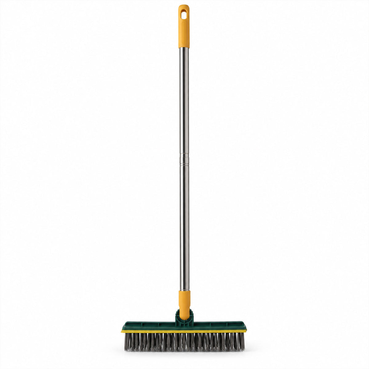 Assembled cleaning brush on white background