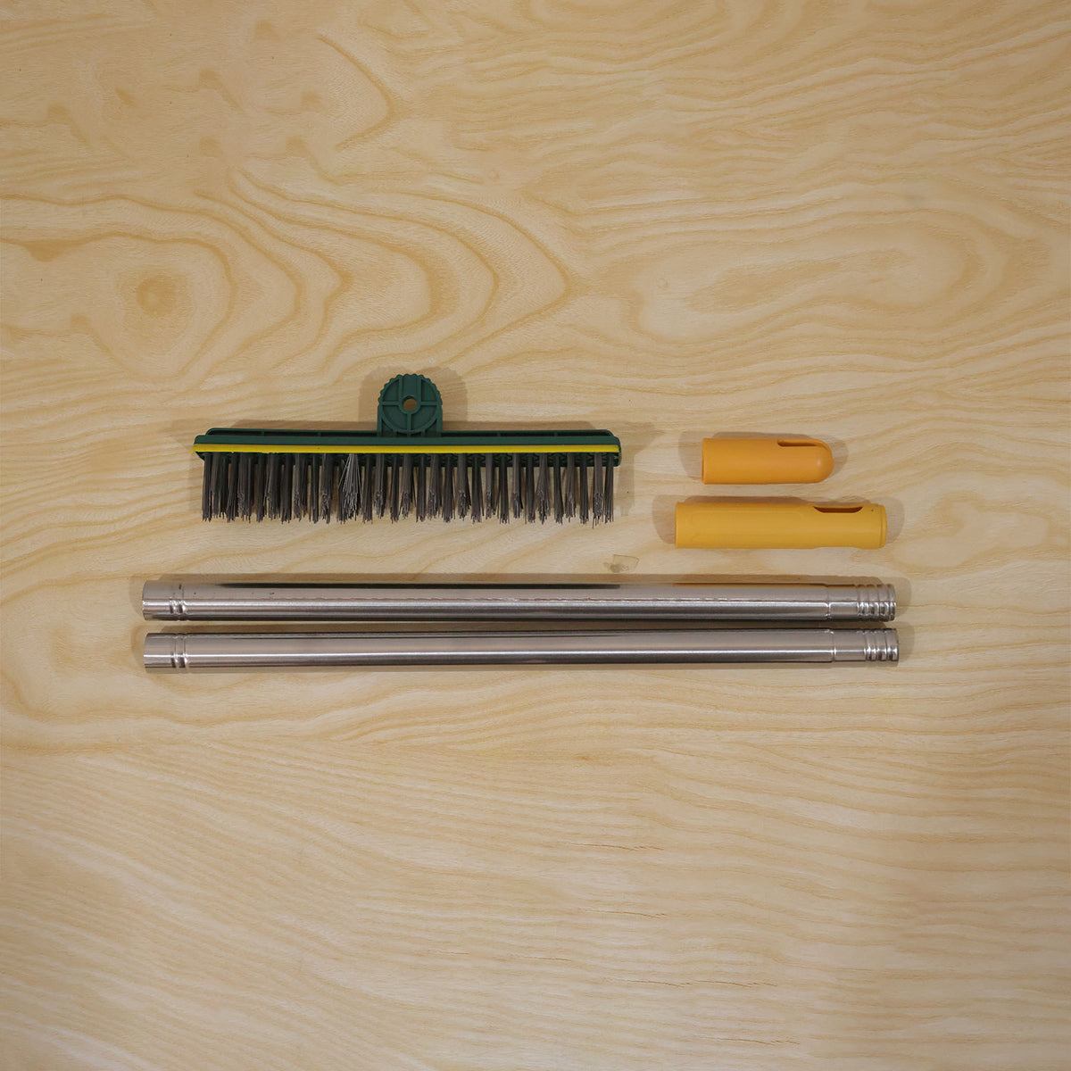 Actual cleaning brush head and handle sections