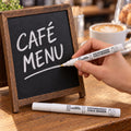 Chalk Marker Pens with Fibre Tips for Menu Signs and Decorative Lettering (2 Pc)