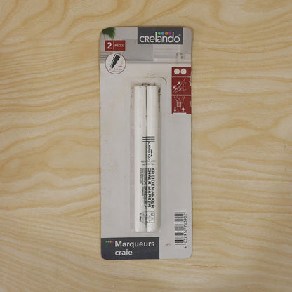 Actual chalk marker card packaging