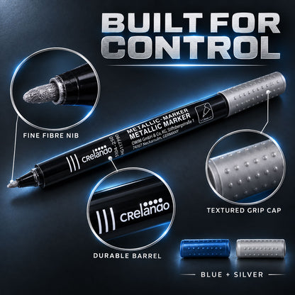 Drawing lettering metallic markers