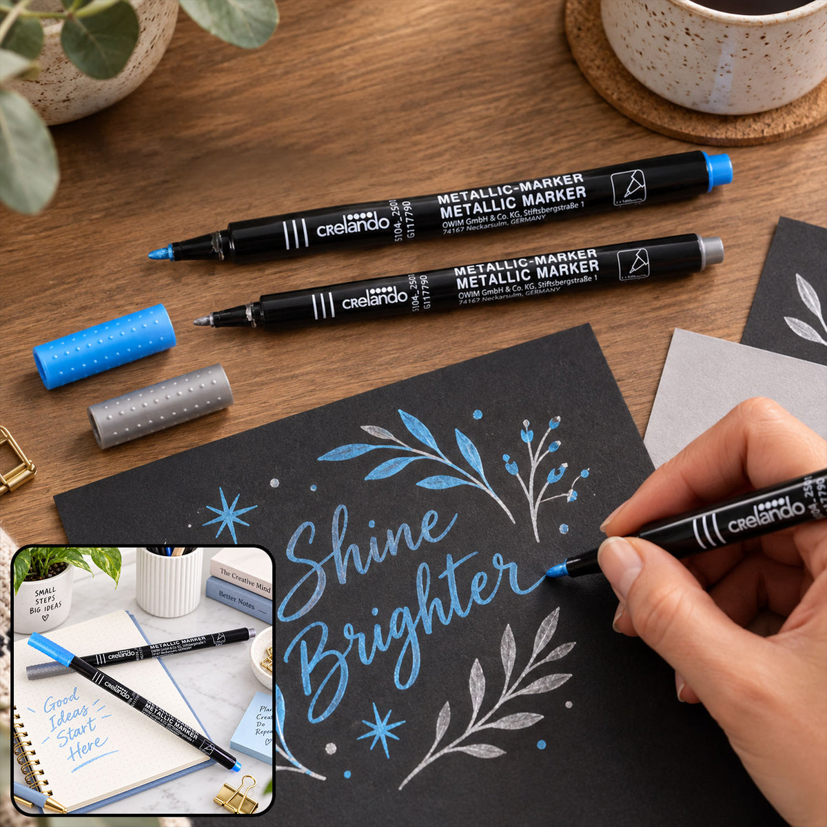 Metallic marker colors view