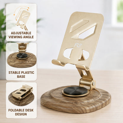 22561_metal_desk_phone_stand_with_pla_bas image-3