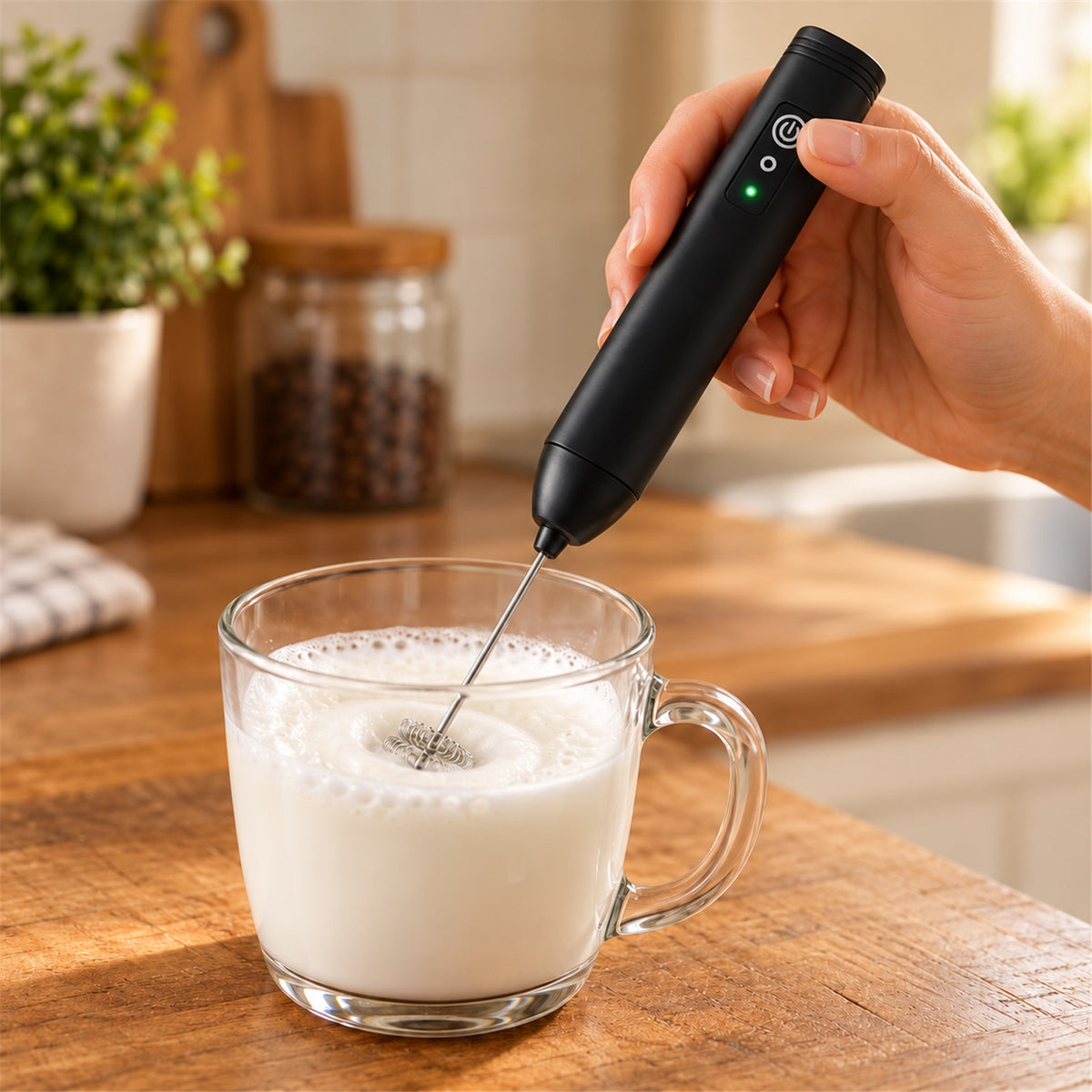 Black Electric Drink Mixer