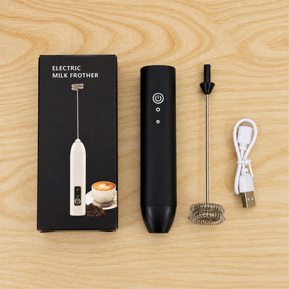 Black Rechargeable Milk Frother