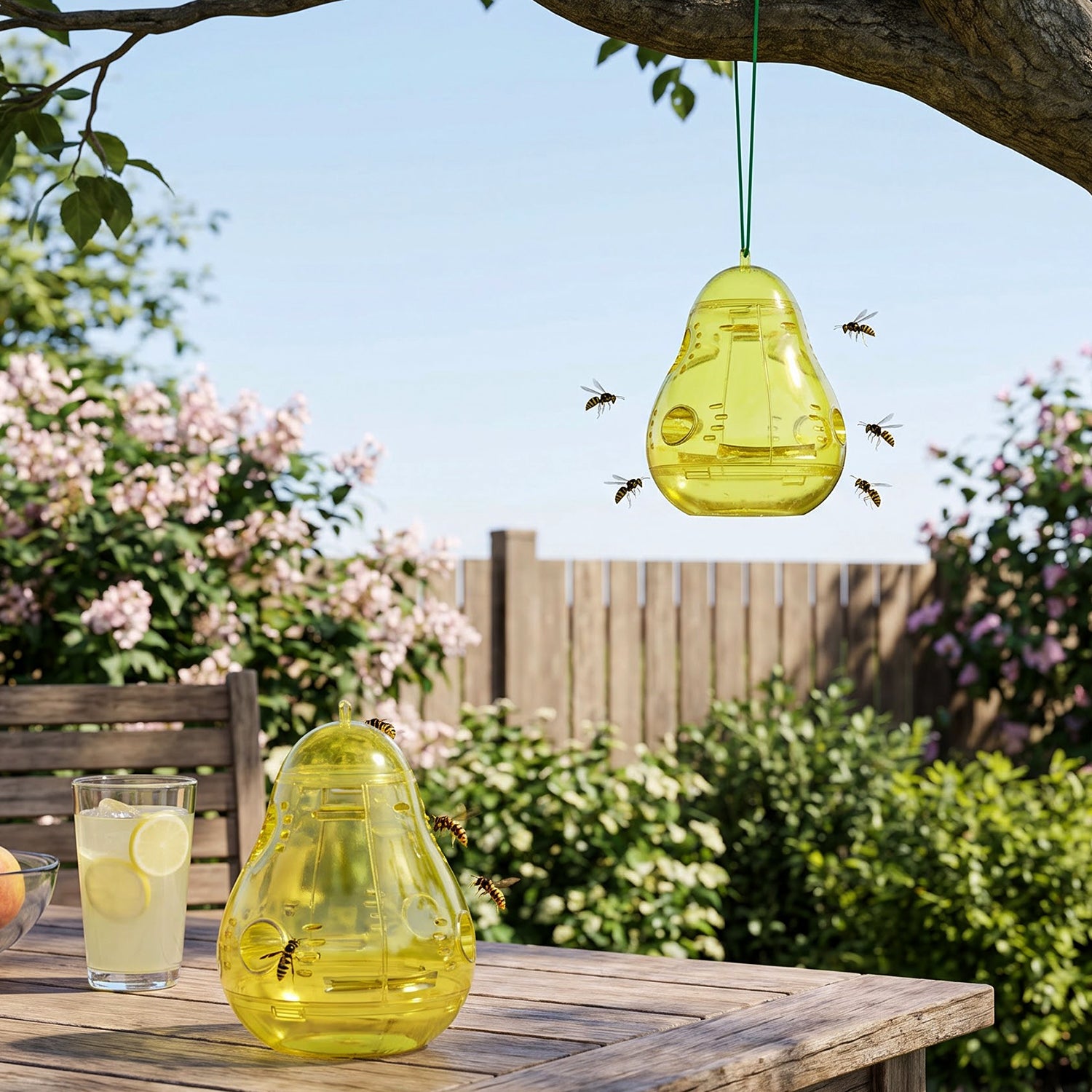 Plastic hanging wasp catcher view 7