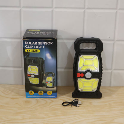 Solar motion sensor rechargeable clip light - actual product