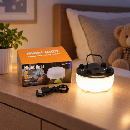 Seven colour LED night light with hanging handle 1
