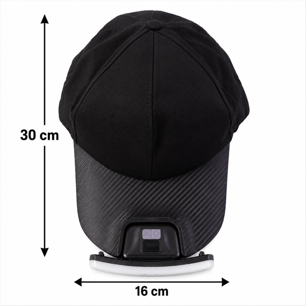 Black Cap with LED Sensor Light