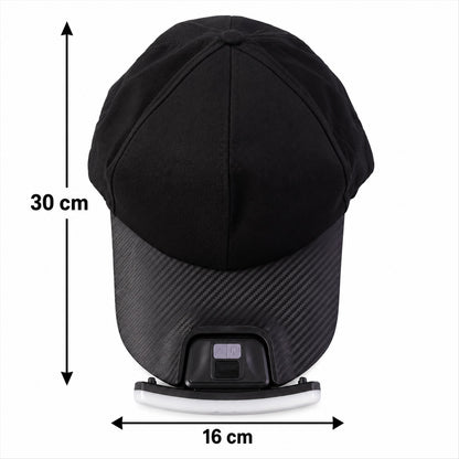 Black Cap with LED Sensor Light