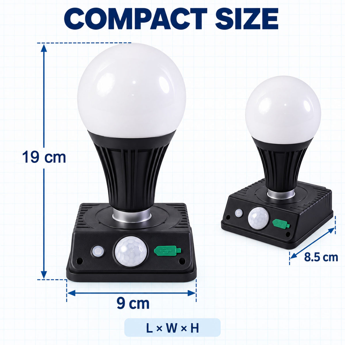 Solar motion sensor wall light with frosted bulb 6