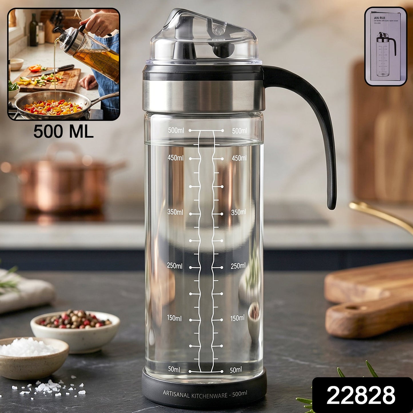 22828 glass oil dispenser bottle sku