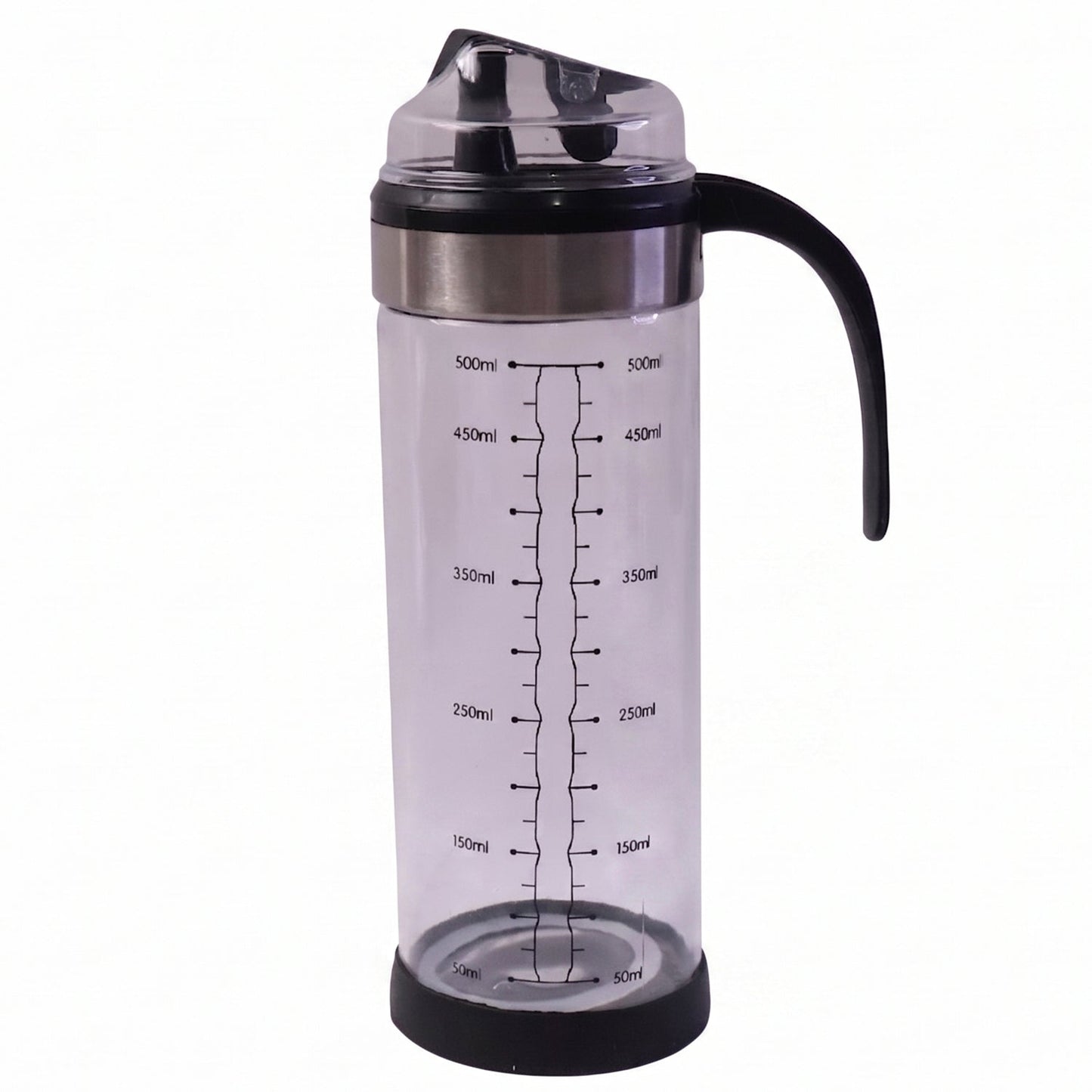 22828 glass oil dispenser bottle white background