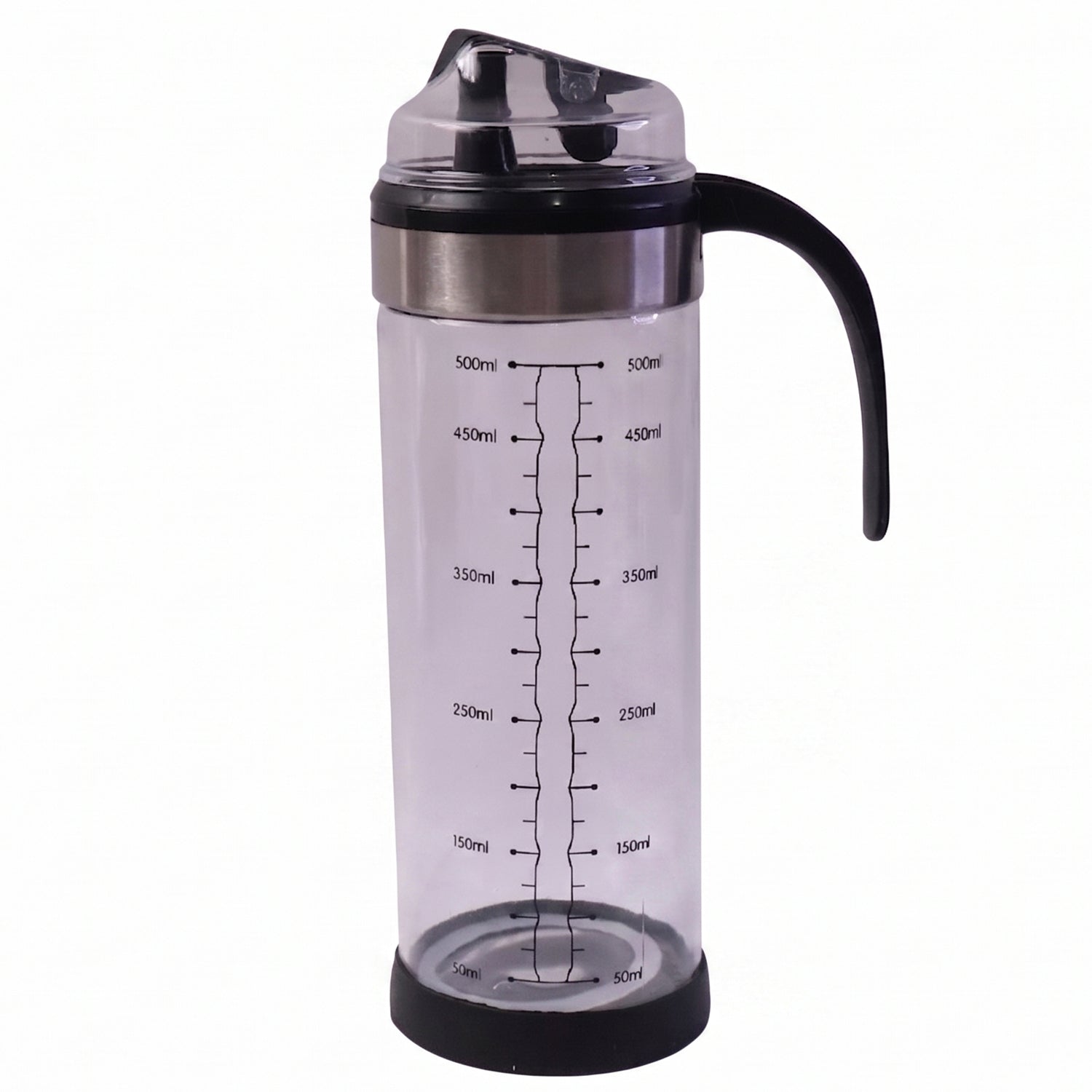 22828 glass oil dispenser bottle white background