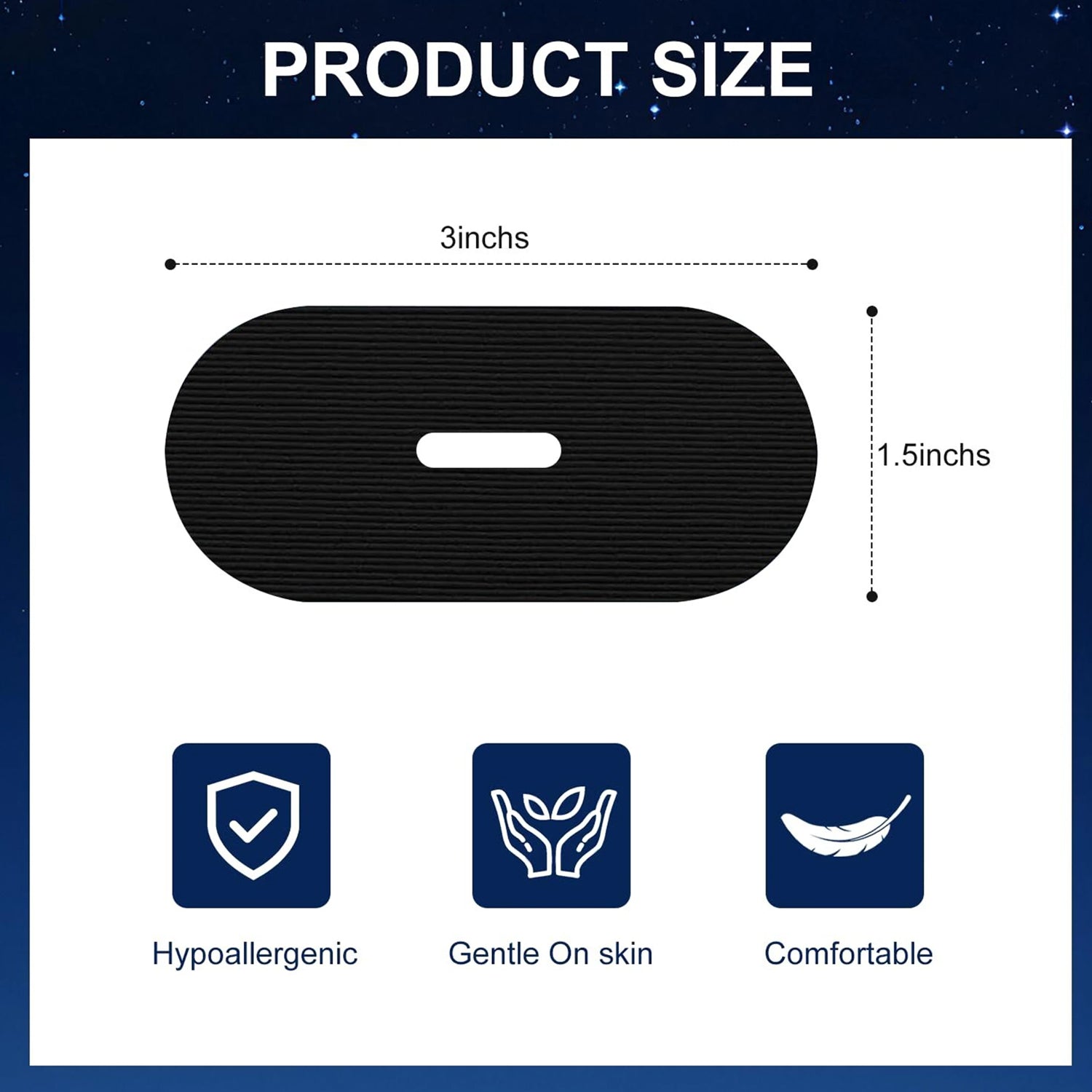 Mouth tape size 3 by 1.5 inches