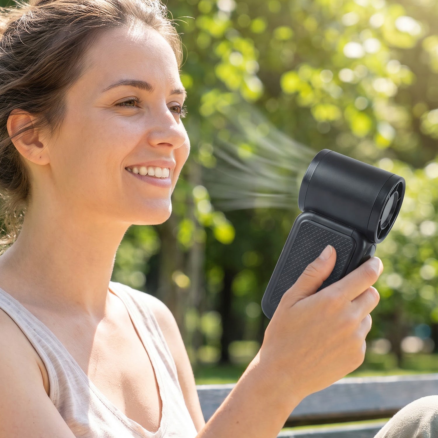 22854 mini portable handheld fan clean lifestyle image
