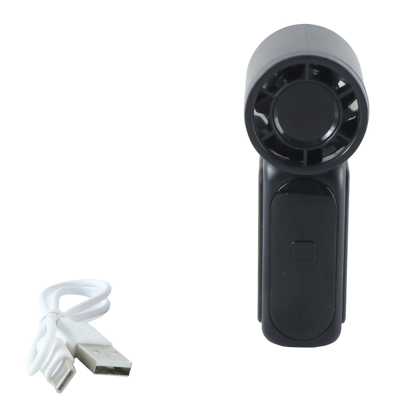 Mini portable handheld fan on white background
