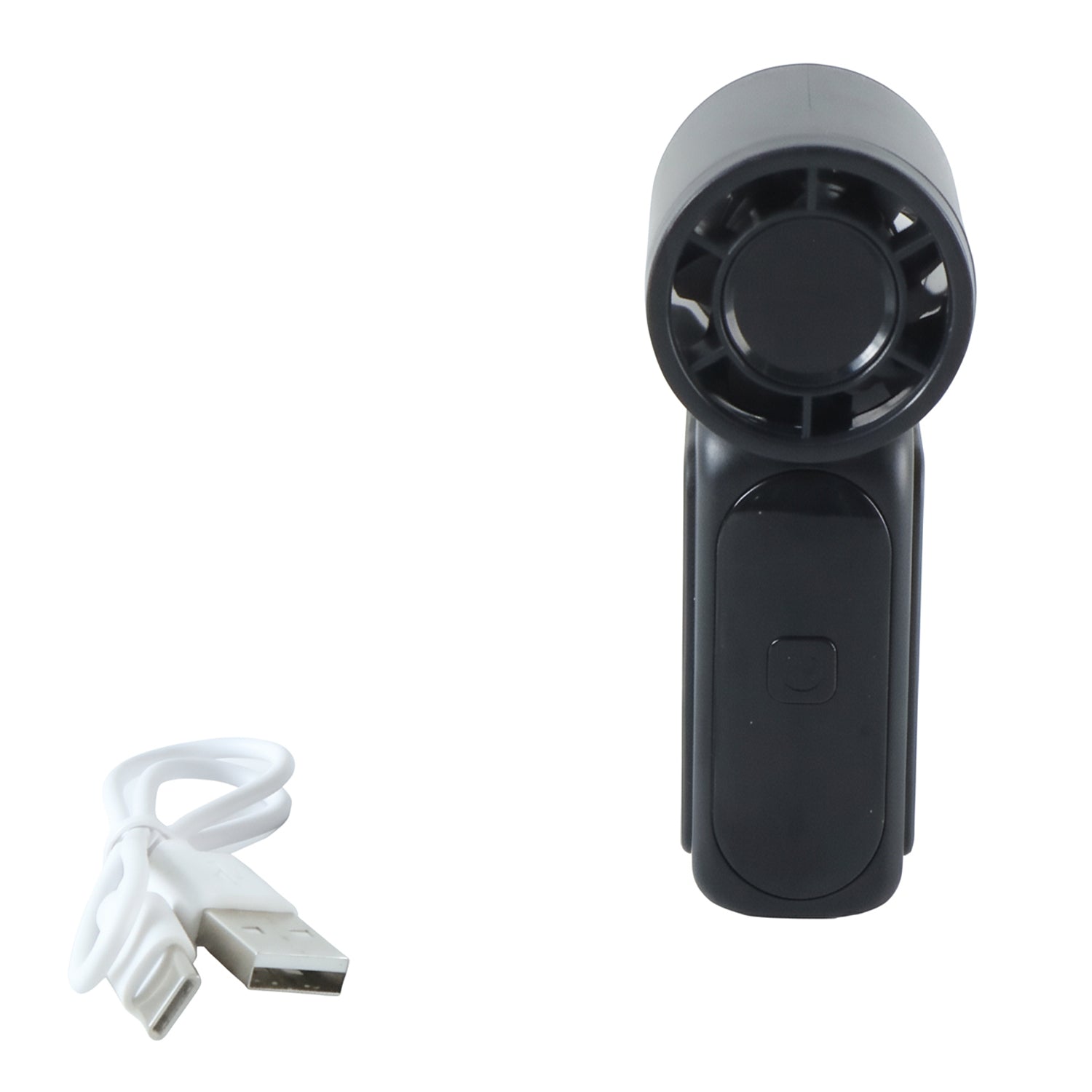 Mini portable handheld fan on white background