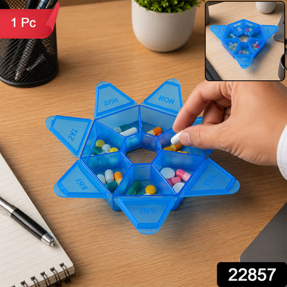 Weekly plastic pill box SKU 22857