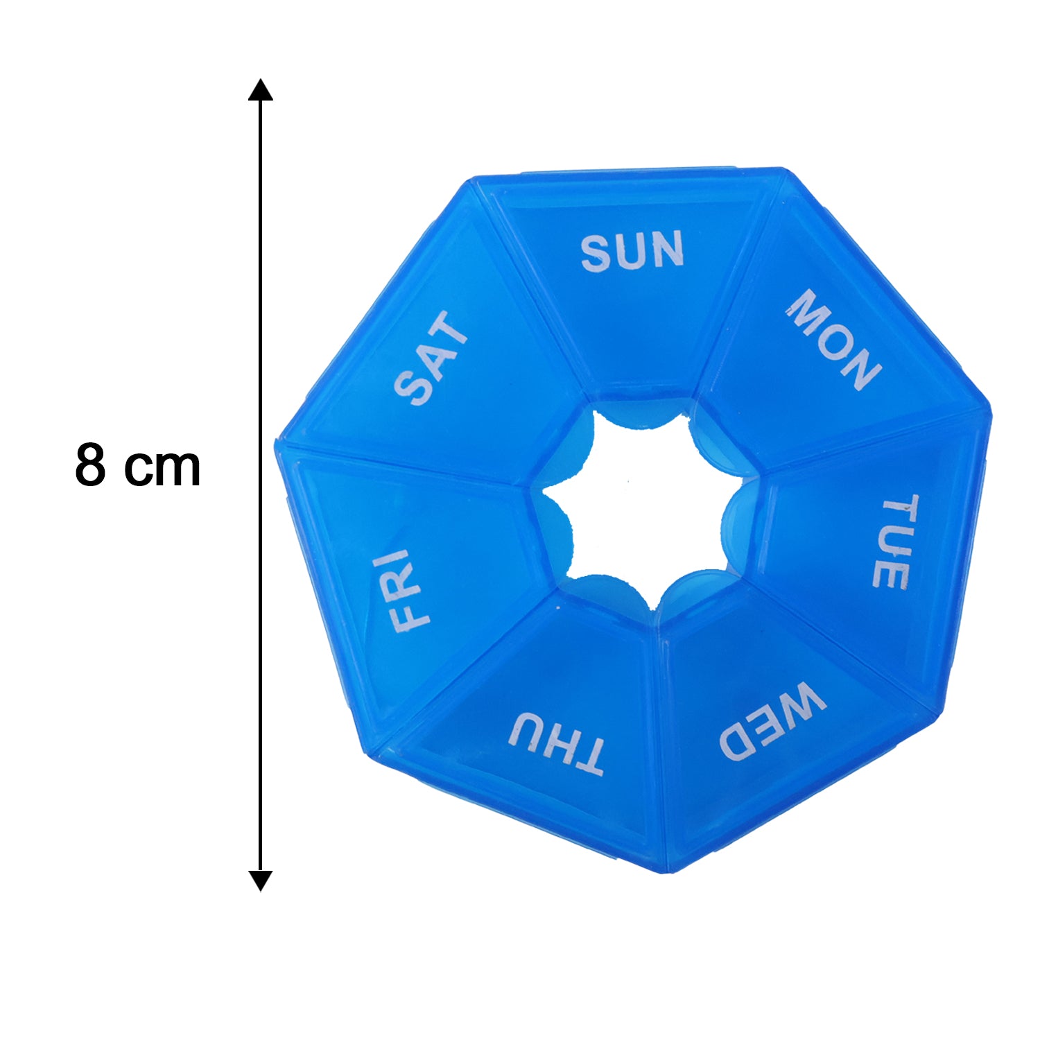 Weekly plastic pill box product dimensions