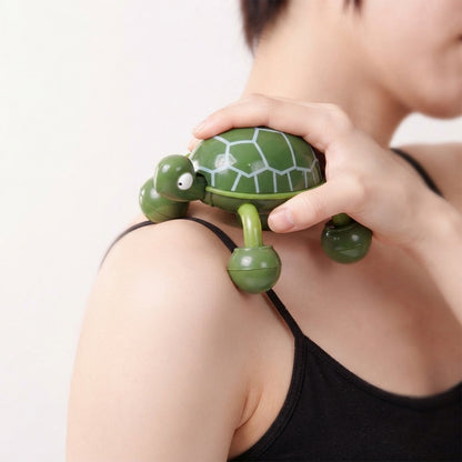 Four wheel turtle massager feature