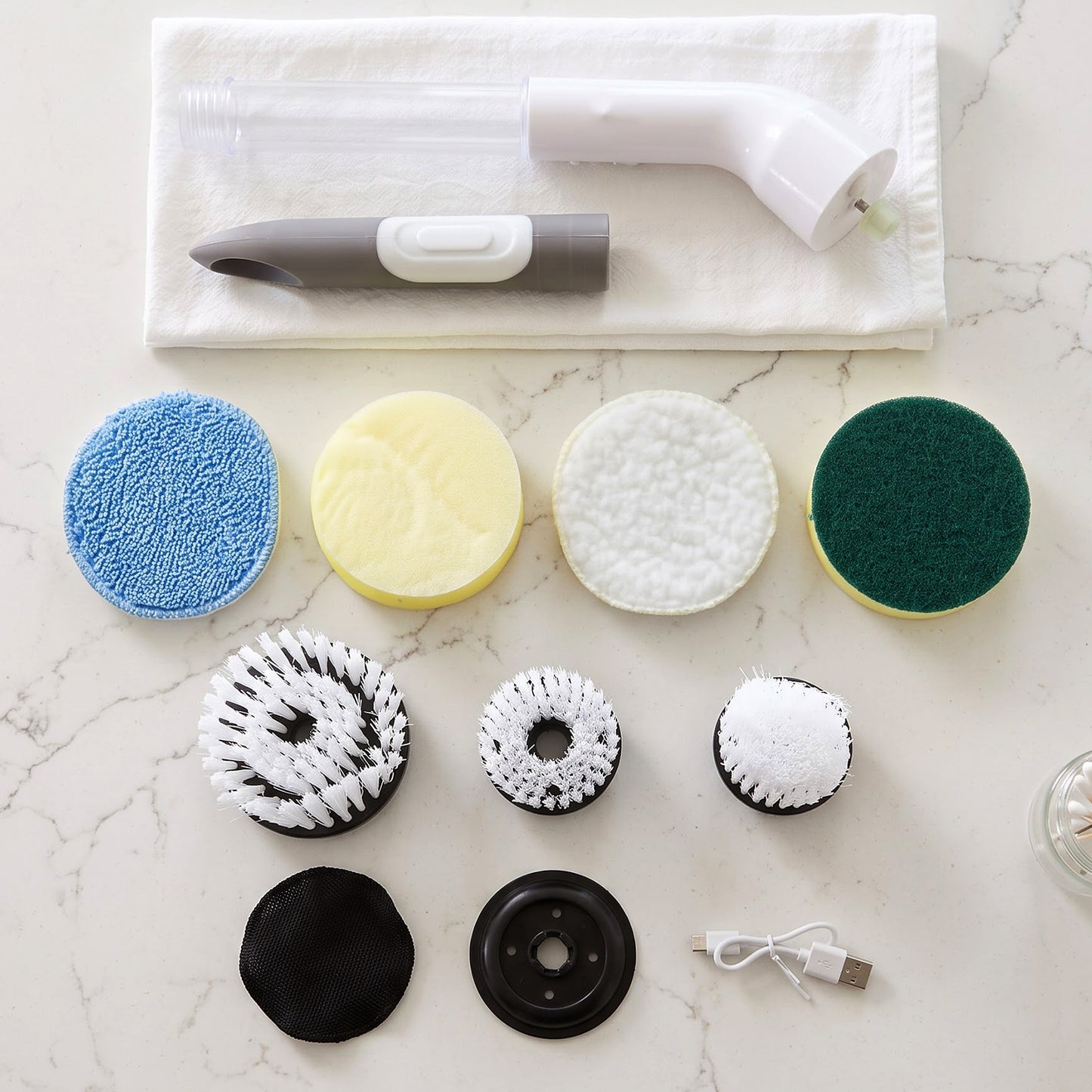 Multi function cleaning brush attachments and accessories