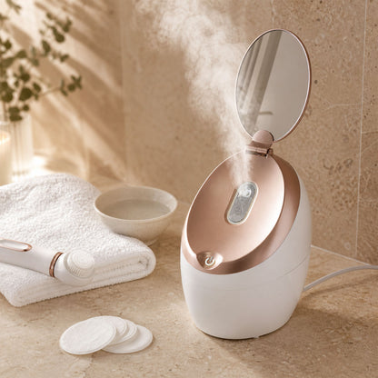 Electric facial steamer with mirror product photo 3