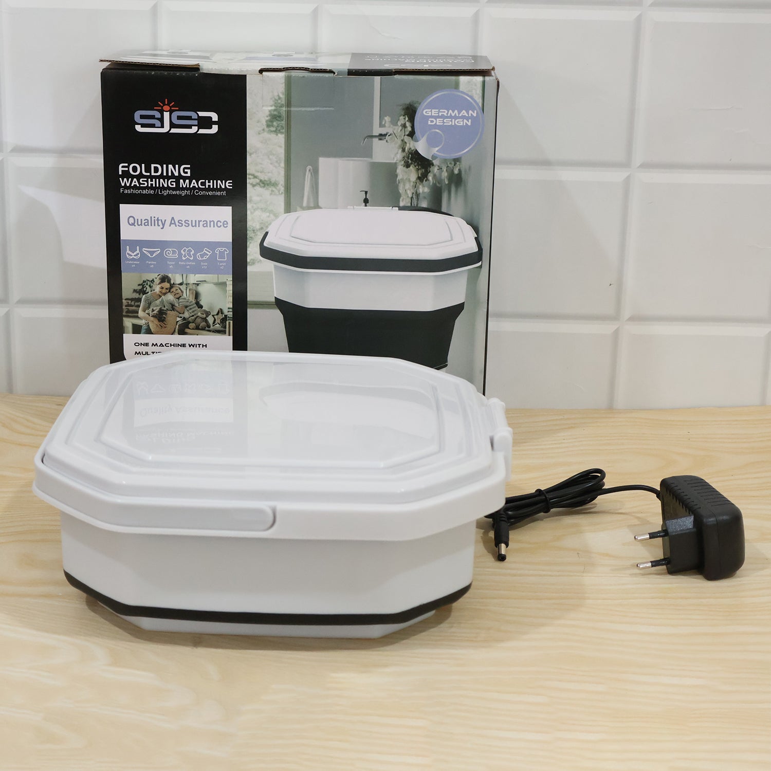 Live product photo with color box packaging