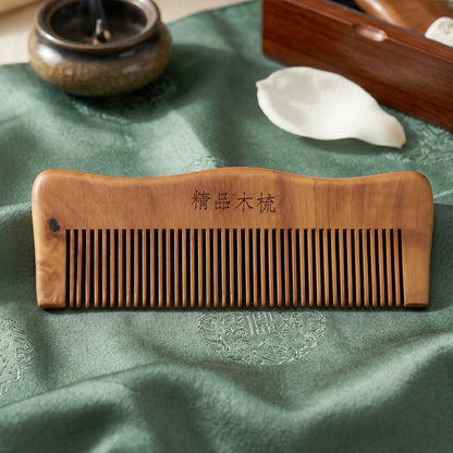 22881 wooden hair comb no sku