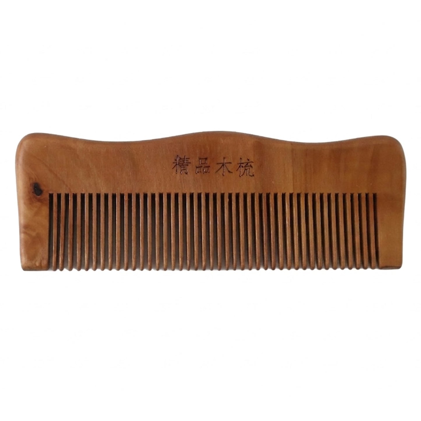 22881 wooden hair comb white background