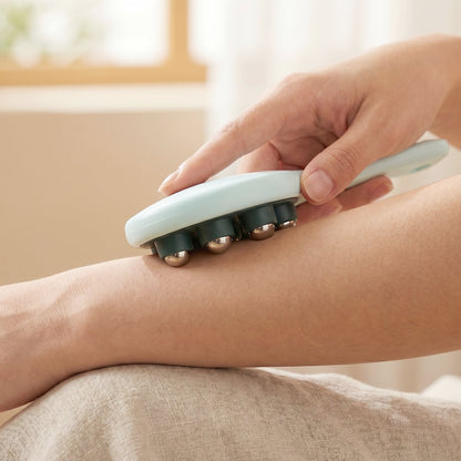 22886 handheld roller ball massager live use