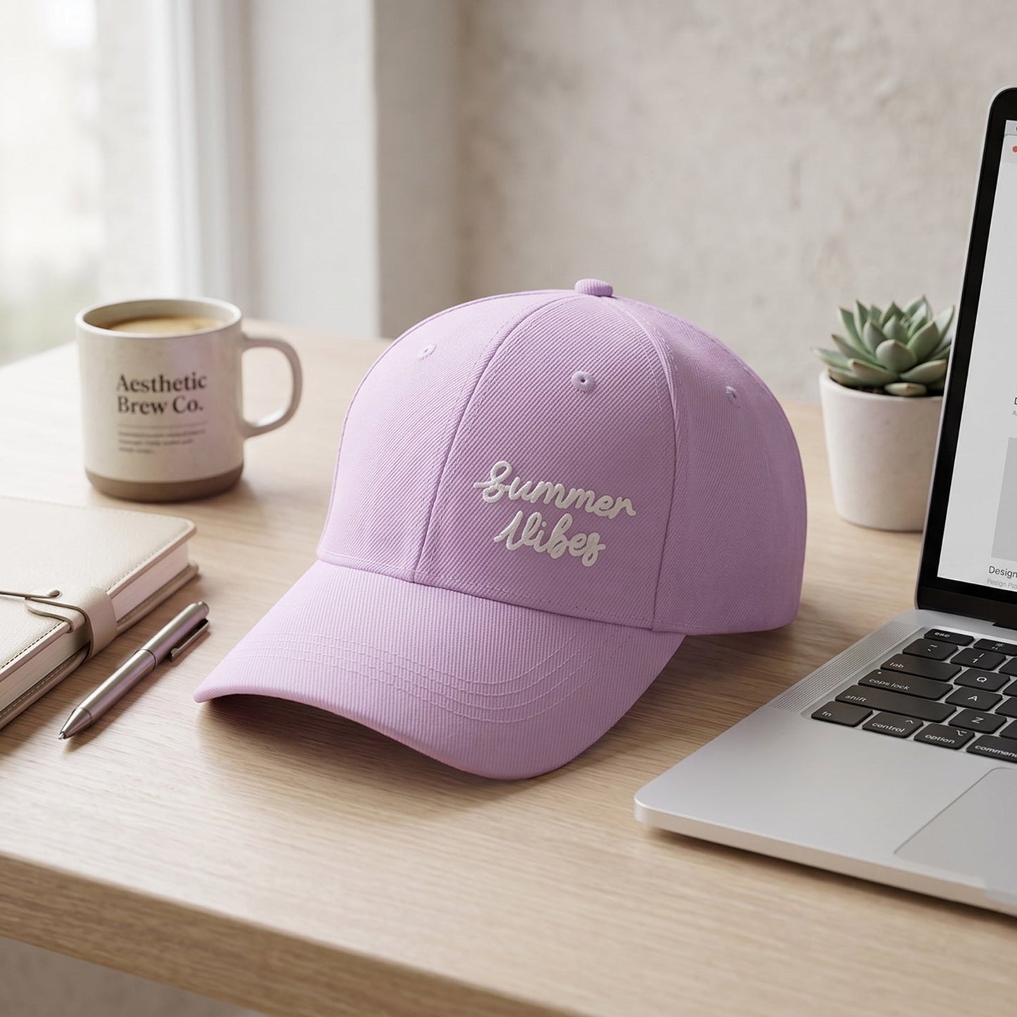 22889 summer vibes cap white background