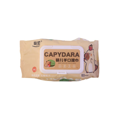 22891 soft wet wipes white background