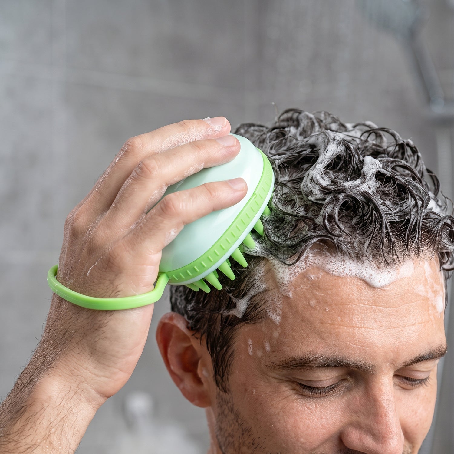 Silicone scalp massage shampoo brush - image 3