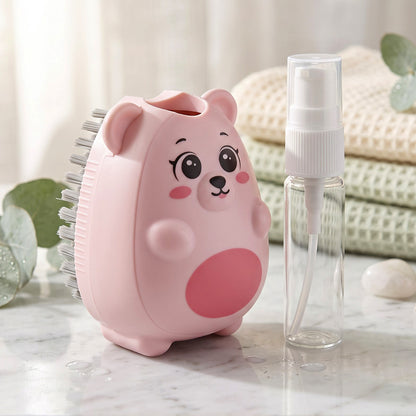 Cute animal shape cleaning brush with bottle