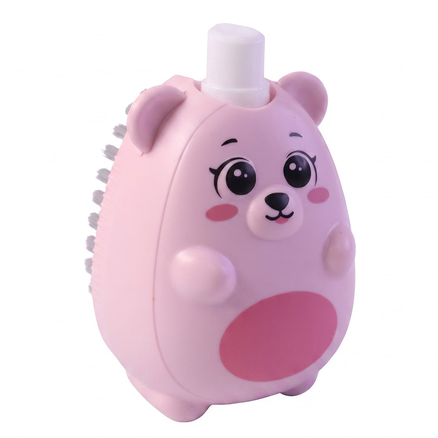 Cleaning brush on white background
