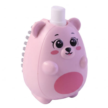 Cleaning brush on white background