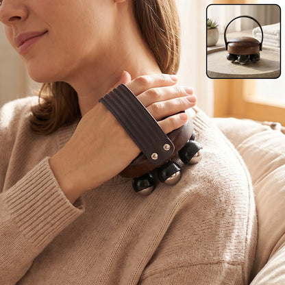 Plastic roller body massager lifestyle view