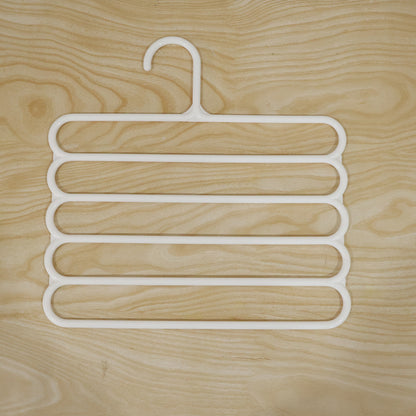 Large 5 in 1 plastic multipurpose hanger live product image