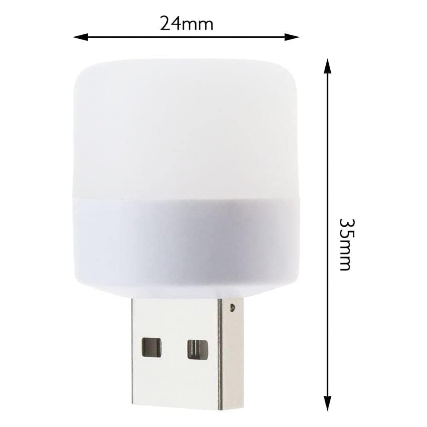Mini USB LED night light product dimensions