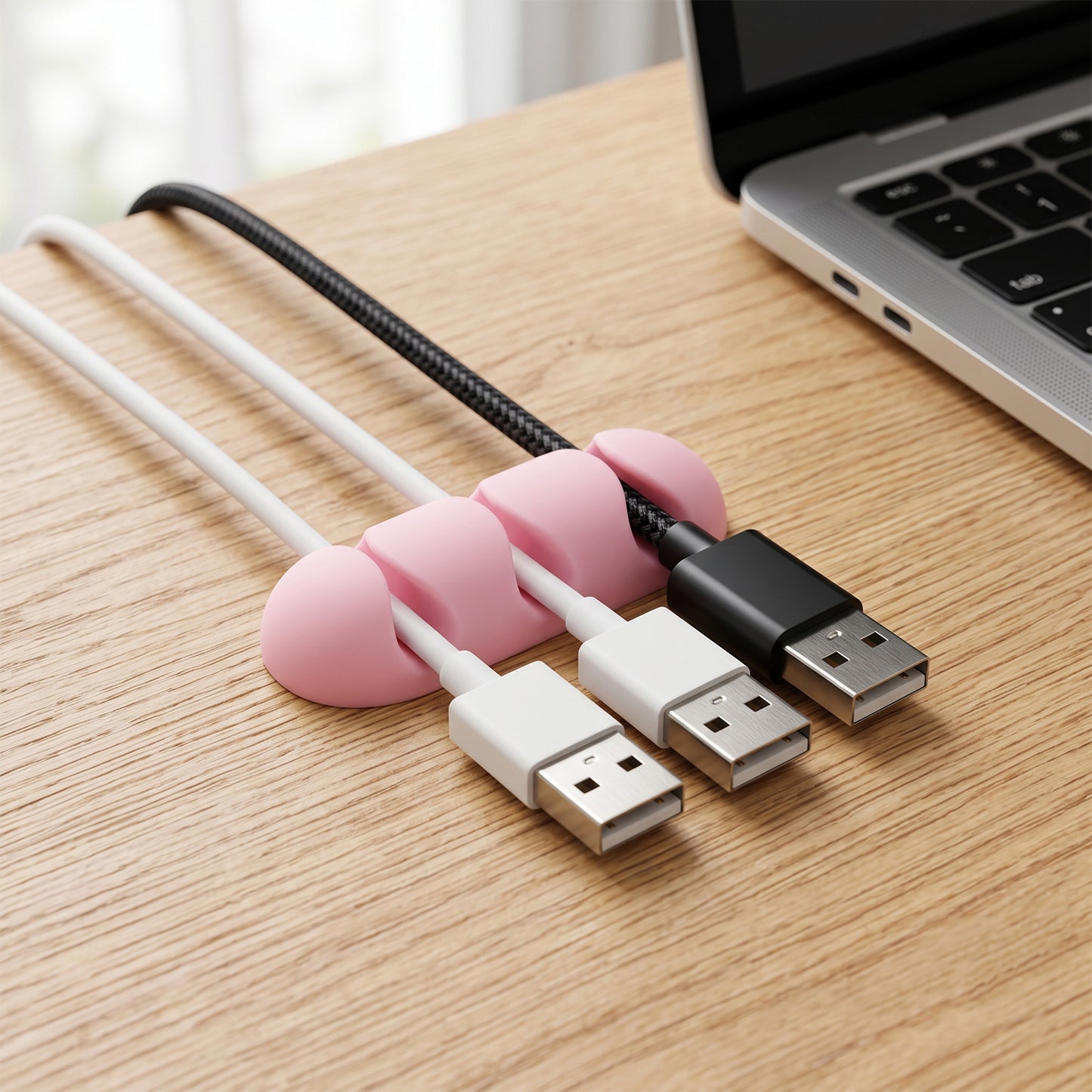 Silicone cable organizer holder with multiple cord slots - image 7