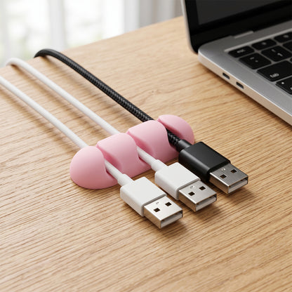 Silicone cable organizer holder with multiple cord slots - image 7