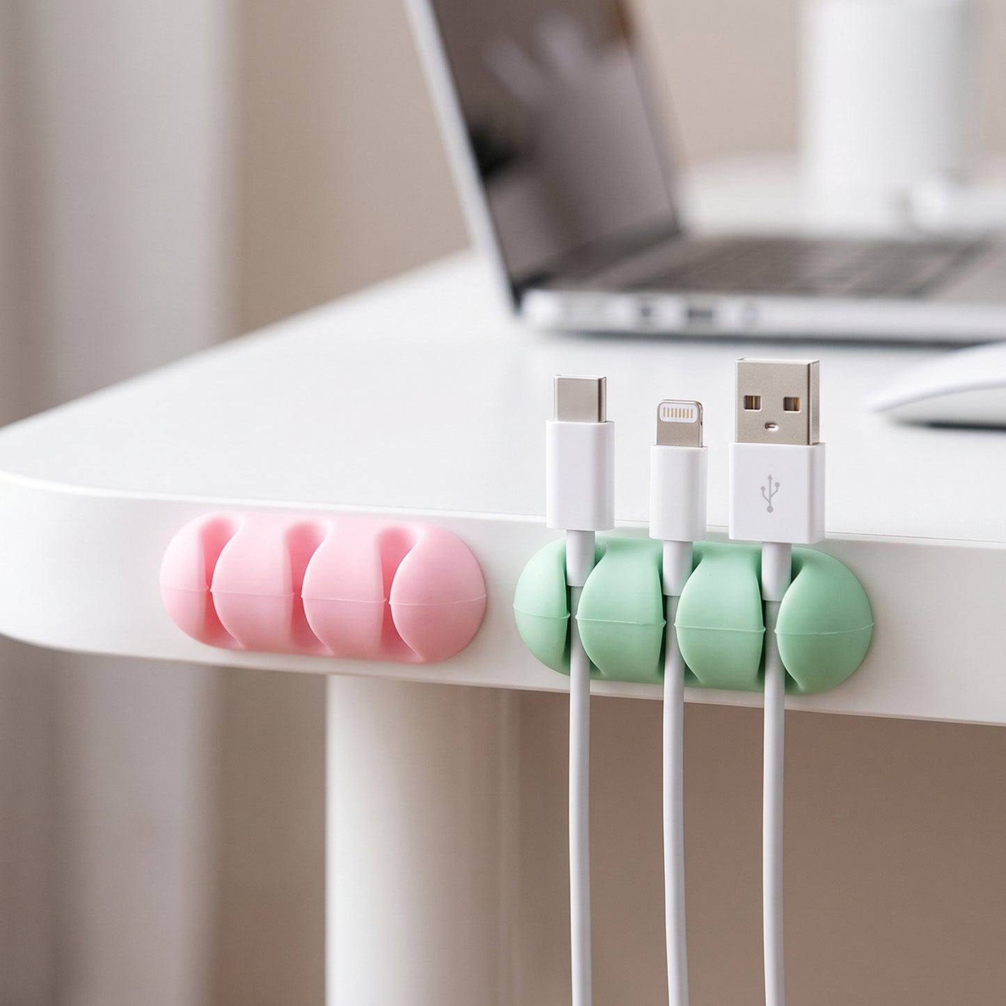 Silicone cable organizer holder with multiple cord slots - image 8