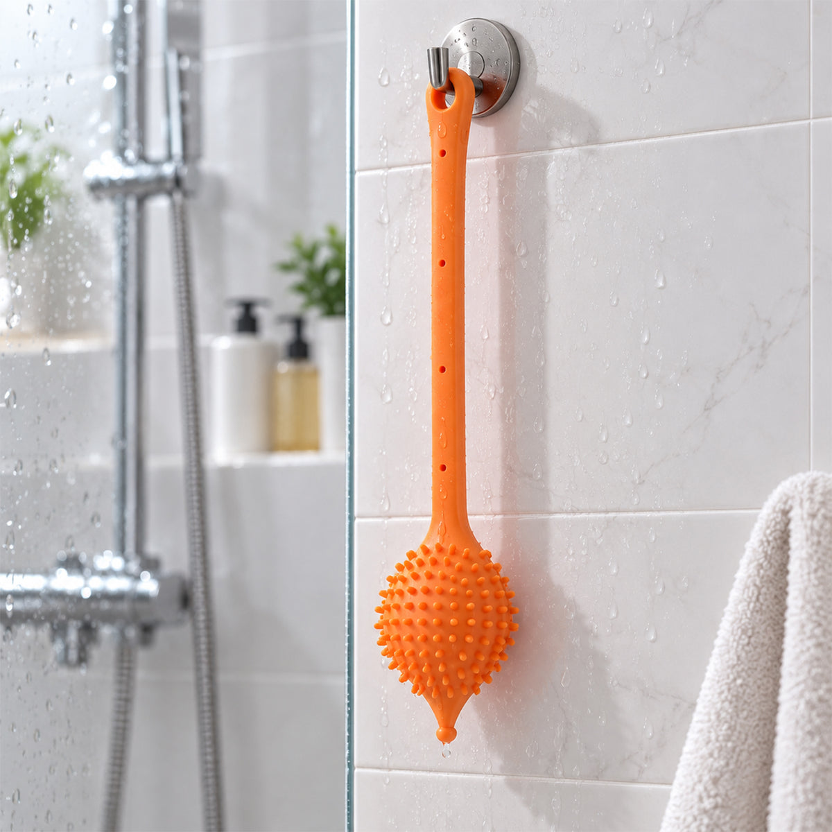 Easy Hang Long Handle Back Scrubber