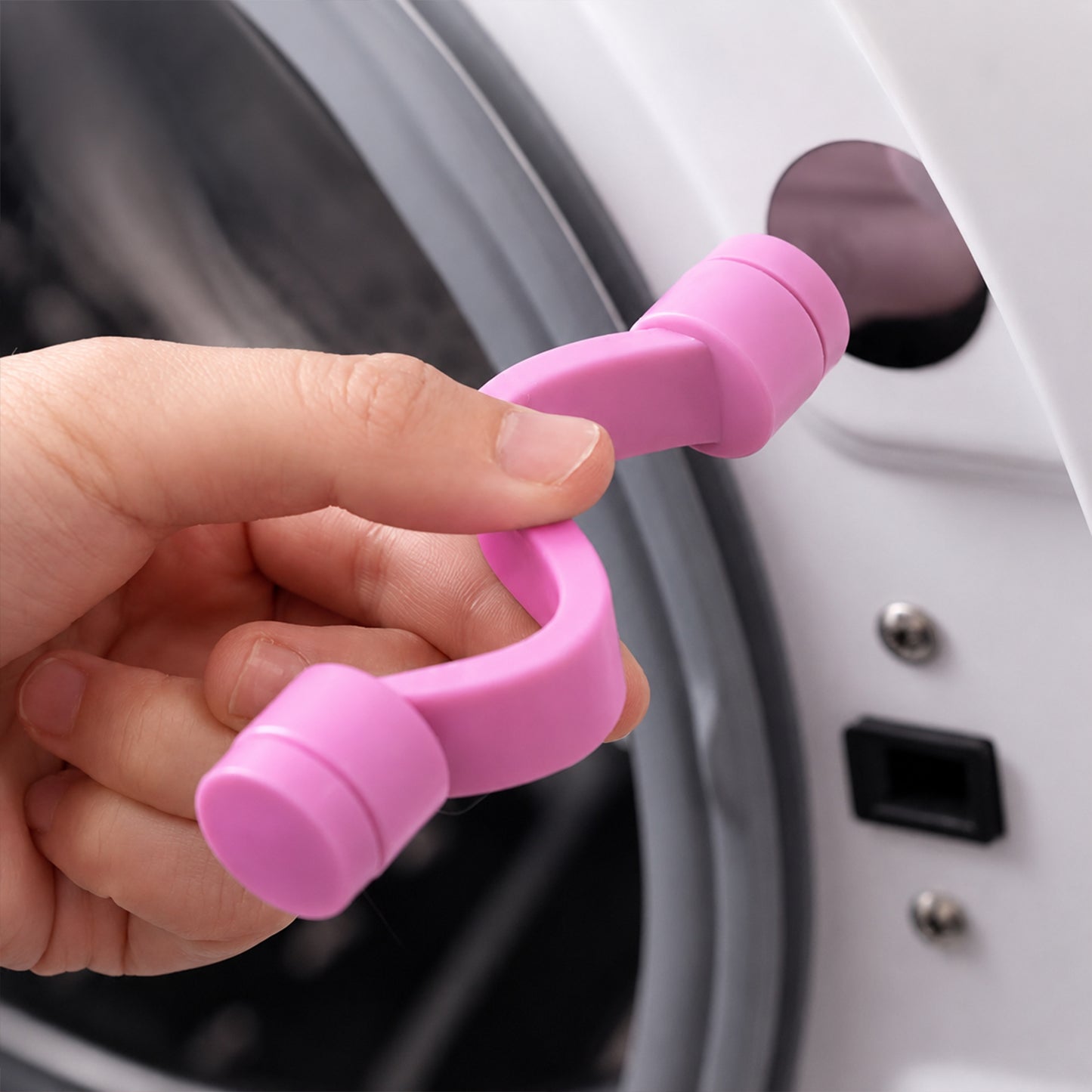 flexible washing machine door holder installation