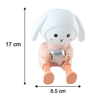 Rabbit LED Night Light with Mobile Phone Stand for Bedroom and Study Table (1 Pc) - image 6